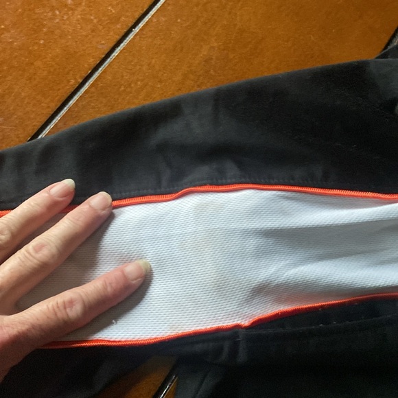 Reebok tricot pants size S (8) boys. Black white and orange/grey. - Picture 13 of 16